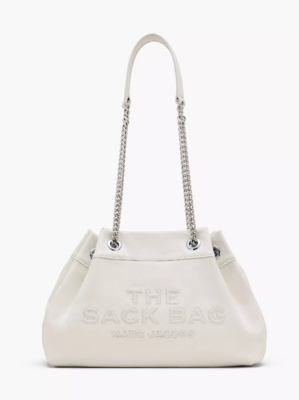 Bolso Small Chain Sack cadena blanco
